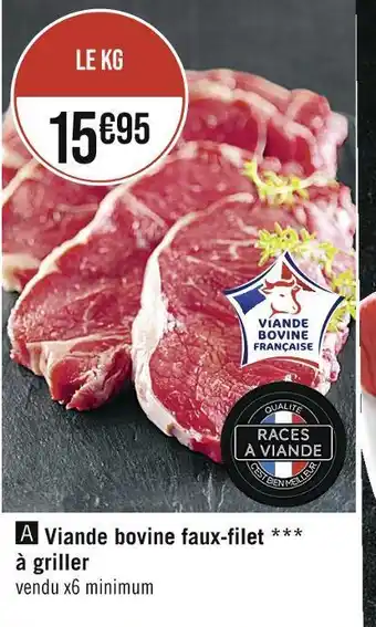 Casino Supermarchés Viande bovine faux-filet à griller offre