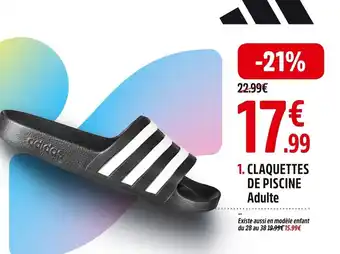 Intersport 1. CLAQUETTES DE PISCINE Adulte offre
