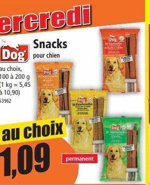 Snacks pour chien