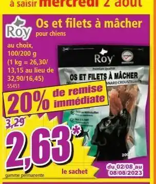 Norma Os et filets a mancher offre