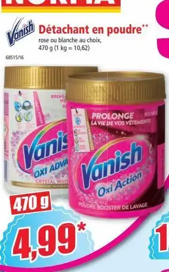 Norma Détachant en poudre vanish offre