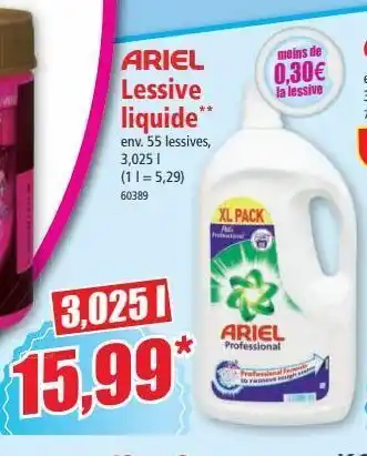 Norma Lessive liquide ariel offre