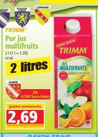 Norma Pur jus multifruits offre