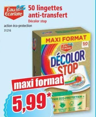 Norma 50 lingettes anti-transfert offre