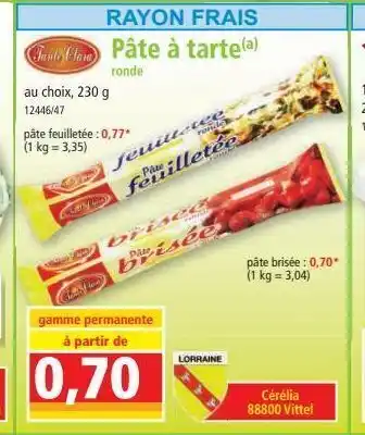 Norma Pâté a tarte offre