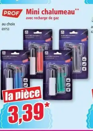 Norma Mini chalumeau offre