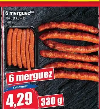 Norma 6 merguez offre