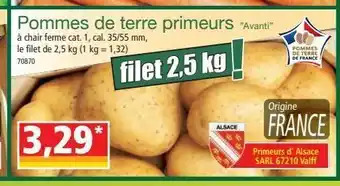 Norma Pommes de terre primeurs offre