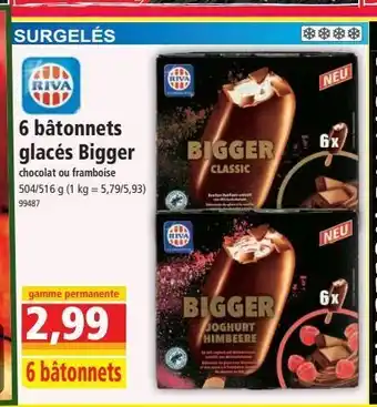 Norma 6 batonnets glacés bigger offre