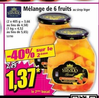 Norma Mélange de 6 fruits offre