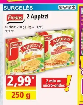 Norma 2 appizzi findus offre