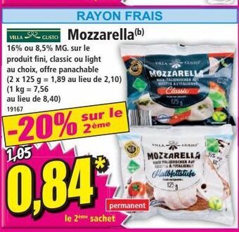 Norma Mozzarella offre