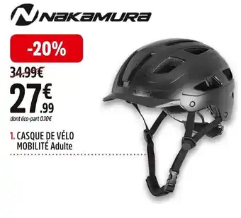 Intersport 1. CASQUE DE VÉLO MOBILITÉ Adulte offre