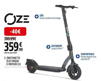 Intersport 2. TROTTINETTE ÉLECTRIQUE E-MOTION 2.0 offre