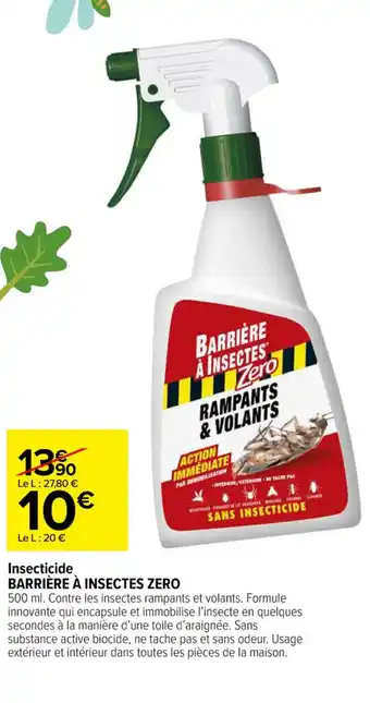 Carrefour Insecticide BARRIÈRE À INSECTES ZERO offre