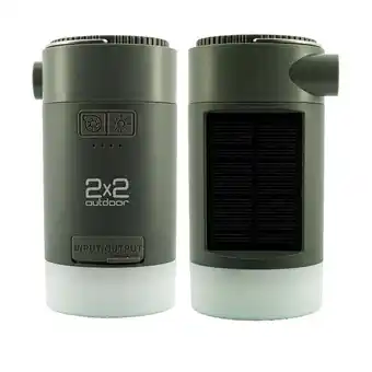 Decathlon Pompe - lampe rechargeable- powerback abreda vert - 2x2 offre