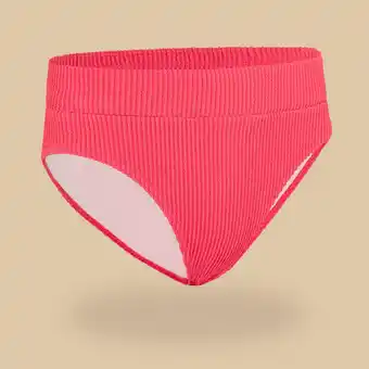 Decathlon Bas de maillot de bain taille haute bao framboise fille 500 offre