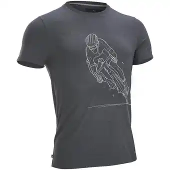 Decathlon T-shirt made in france - brigade du pavé coureur gris offre