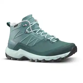 Decathlon Chaussures imperméables de randonnée montagne - mh500 mid sépia - femme offre