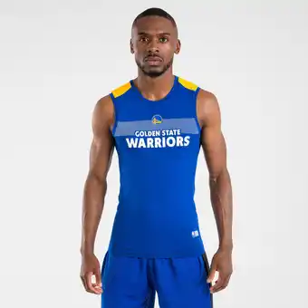 Decathlon Sous-maillot basketball nba golden state warriors sans manche adulte -ut500 bleu offre