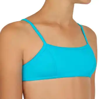 Decathlon Maillot de bain 2 pièces surf fille brassiere bleu bali 100 offre