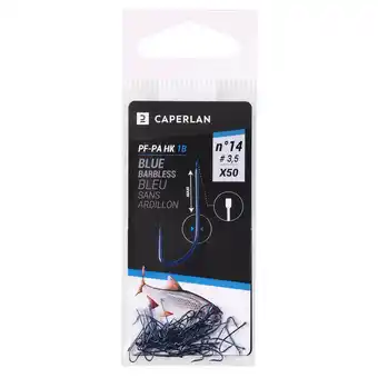 Decathlon Hameçon simple bleu non monte sans ardillon pa hk 1b x50 pour la peche au coup offre