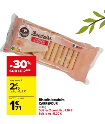 Carrefour Biscuits boudoirs CARREFOUR offre