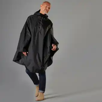 Decathlon Poncho velo ville 100 noir offre