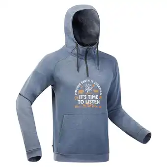 Decathlon Sweat à capuche de randonnée - nh150 1/2 zip homme offre