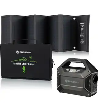 Kit batterie portable 155 w + panneau solaire chargeur portable 40w bresser