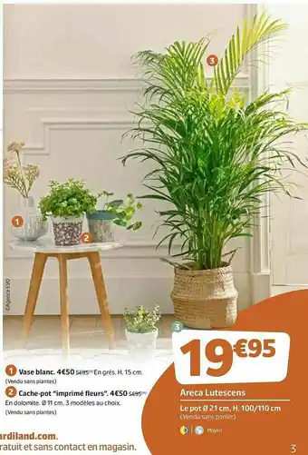 Jardiland Vase Blanc, Cache-pot offre