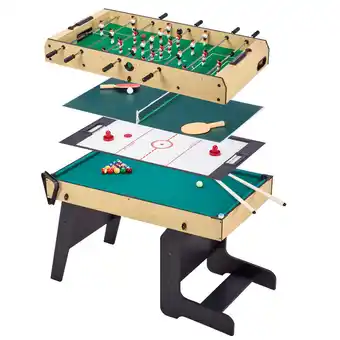 Decathlon Table multi jeux pliable 4 en 1 adulte - babyfoot - billard - ping pong - hocke offre