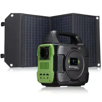 Decathlon Kit batterie externe portable 300 w + panneau solaire 60 w bresser, camping offre