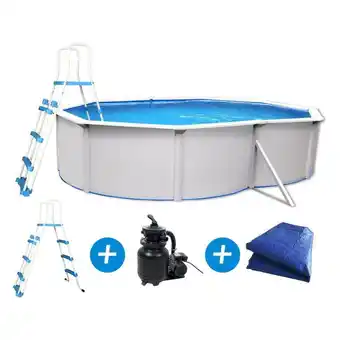 Piscine acier caracas - 4.90 x 3.60 x 1.2 m