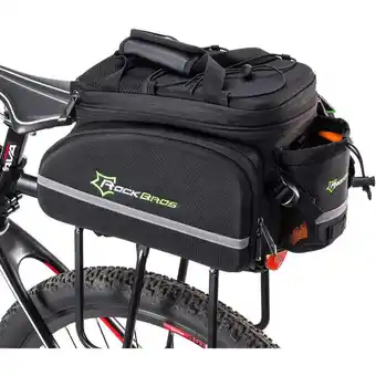 Decathlon Sacoche vélo porte-bagage arrière sac de rangement étanche housse de pluie noir offre
