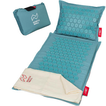 Decathlon Tapis d'acupression avec coussin - gris offre