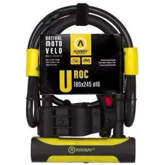 Antivol l u roc 180x245 Ăž14 + cable antivol l Ăž16 - auvray
