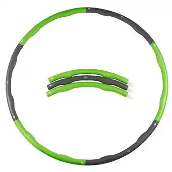 Decathlon Hula hoop de fitness - cerceau leste - vert/gris - ø 100cm - 1.2kg offre