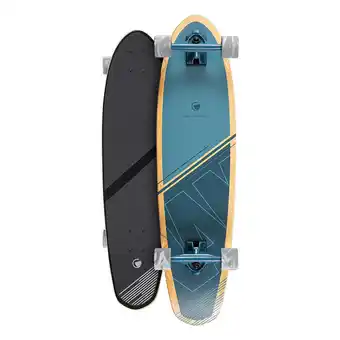 Decathlon Ram longboard complet 35 x 9 abec 9 blacker bleu offre