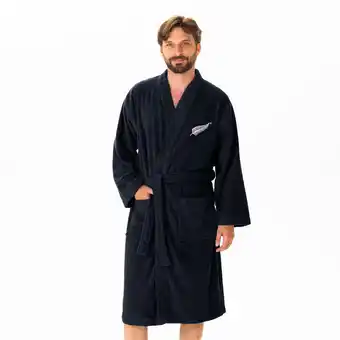 Decathlon Peignoir de bain adulte 100% coton rugby - new zealand offre