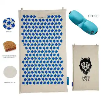 Decathlon Infinisense tapis d’acupression - tapis en lin et matelas en fibre de coco offre
