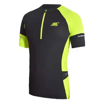 Decathlon T-shirt de trail mile ultra - noir/jaune - homme offre