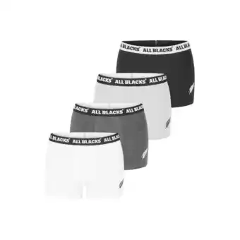 Decathlon All blacks, lot de 4 boxers coton homme offre