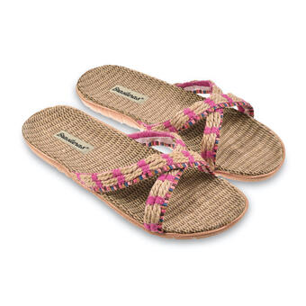 Decathlon Sandales brasileras pour femmes de couleur fuchsia offre