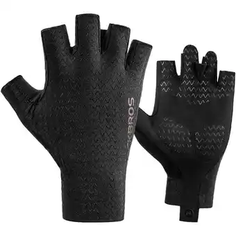 Decathlon Gants de cyclisme d'été demi-doigts, gants anti-uv antidérapants légers et respi offre