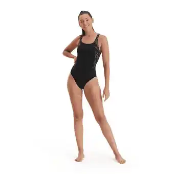 Decathlon Maillot de bain 1 pièce femme speedo eco+ h-boom splice muscleb offre