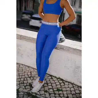 Decathlon Leggings fitness mp gymnastics bleu offre
