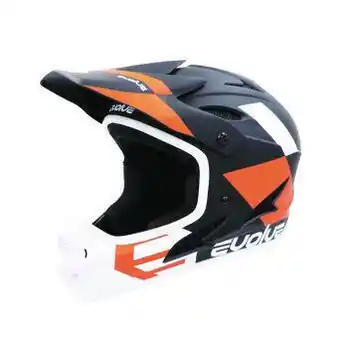Decathlon Casque evolve storm matt noir / orange offre
