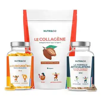Pack articulations - le curcuma bio + le collagène cacao + formule articulations