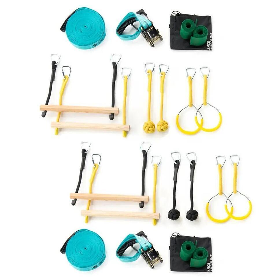 Promo Parcours ninja + slackline parcours d'obstacles 2 slacklines